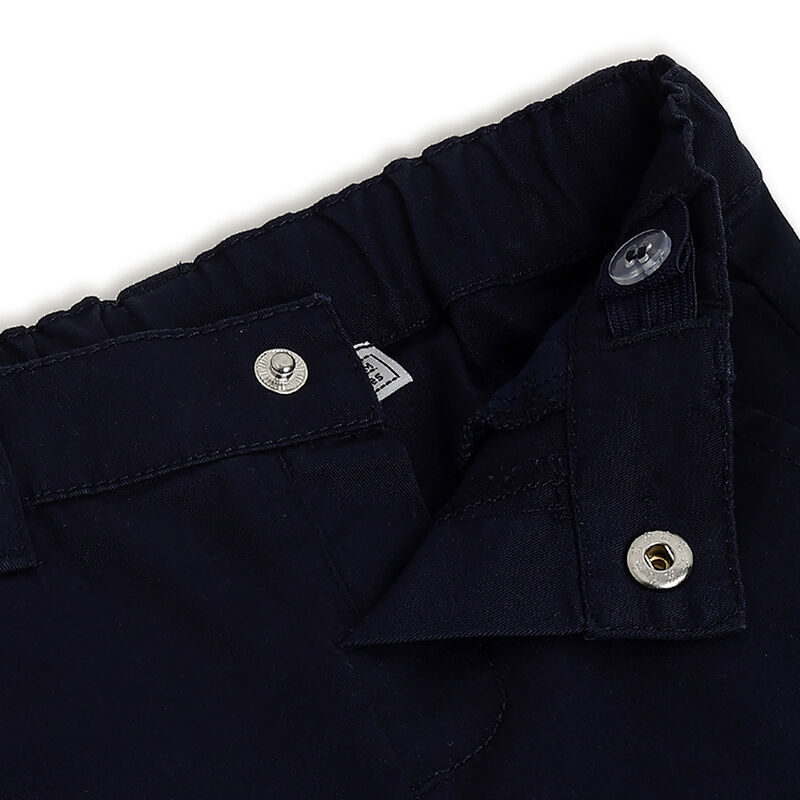 Boys Dark Blue Solid Trouser image number 2